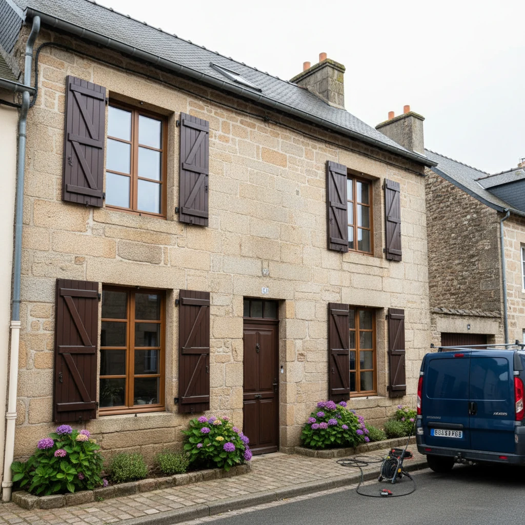 Nettoyage Façade Rennes — résultat professionnel